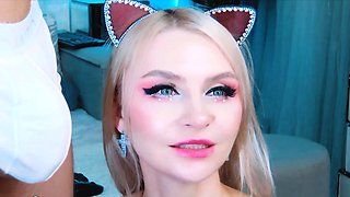 Playful Blonde Has Fun with Her Lover's Dick