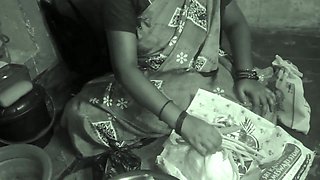 Aunty Home Working Boobs Pressing in Husband