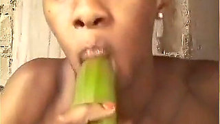 MILF Fucking Her Green Banana