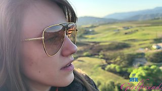 Homemade video of brunette Rose Caarter being nicely fingered