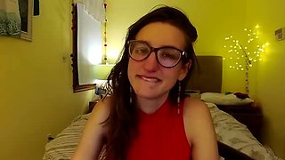 Amateur striptease and Solo masturbation