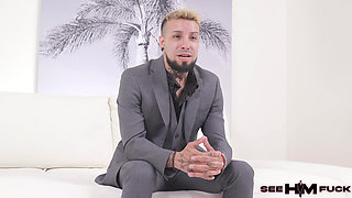 Eden Begs for Jade's Tongue in His Ass as She Jerks Him off!