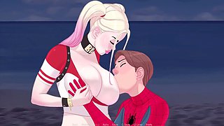 Cartoon fantasy three-way strip game with Misskitty2k