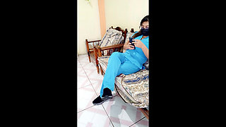 Nurse Was Notified by the World's Health Ministry with 20 Days off and Celebrates by Doing Porn
