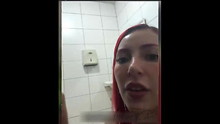 Anal sex in the store's public restroom