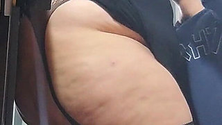 Flirty and Big-ass Stepmom, Only Fans in Slow Motion, in the Kitchen