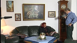 Mature redhead sucking his cock in pov