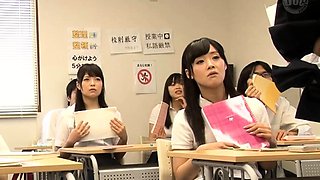 Asian schoolgirl enjoy group sex