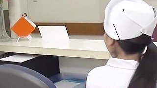Naughty Japanese Nurse Gets Pussy Fucked with Tongue by Her Doctor After Seducing Him