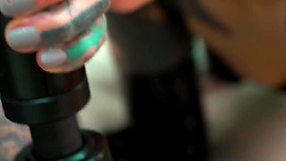 Anal Fist and Squirt Fun - Goth Lesbians Go Wild in Latex - Fisting, Squirting, Gapes