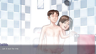 Bathroom mai hi chod dala chod chod kar pura lada andar dal diya  or pura lal kar dali chut summertime saga game