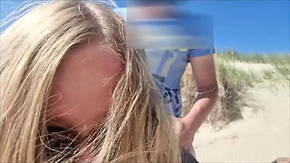 Teen Slut Public Doggy Fucked on the Beach!