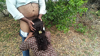 Hot Indian Wife Cheats Outdoor - Inba & Laxi Ammu Sucking & Fucking in 4K
