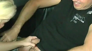 Busty Milf fucks with a big dick stuffed while watching porn