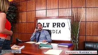 Horny office babe Jada Stevens gets arse fucked