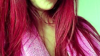 Great Big Boobs On Masturbating Redhead