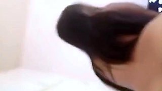Asian Cheater Bounces on Foreign Dick