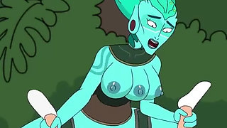 Rick and Morty - a Way Back Home - Sex Scene Only - Part 46 Keara Riding Dick by Loveskysanx