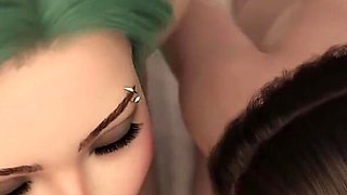 Sexy Stepsisters Share Own Stepbrother's Cock and cum - 3D Hentai Game - Family Crush