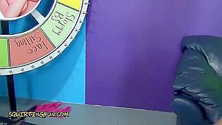 Bashful Blonde Roxxi Squirts For Her First Time On Tree Trunk Cock