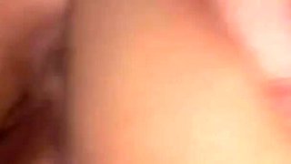 Dude fucked her then cums on her feet