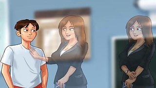 MissKitty2K’s summer saga with a French tutor gets steamy in the washroom