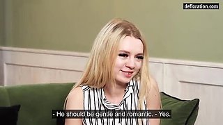 18-Year-Old Russian Virgin Zinka Rezinka Takes Huge Cock for First Time - Tight Pussy Deflowered!
