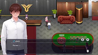 I pleasure her sweet spot in the office while she strokes me