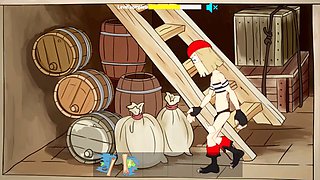 Cartoon anime sex with busty amazons in steamy adventures