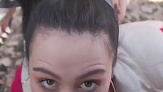 Public Blowjob Turn by Turn During the Car Trip