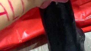 Giant Dildo Riding and Extreme Cunt Pumping