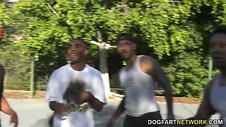 Cheerleader Teen 18+ Blows A Group Of Black Guys - Arietta Adams