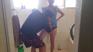 Finger Fucking My Best Friends Wife in the Bathroom Mutual Masturbation