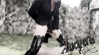 PONYGIRL washed with icy COLD WATER - Lezdom