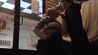 Extremely Risky Bar Blowjob and Downtown Sucking and Flashing