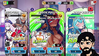 Waifu Shop nutaku game compilation of nun, threesome, shower lady and witch events part 2