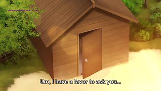 Hentai Beach Sex - Public Cabin Fuck with Loud Moaning & Creampie