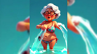 Granny Animation Sticky Mess
