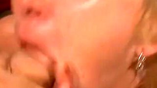 Granny swallows a big load