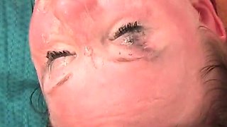 Maggie 18yo Teen Sucks Older Guy and Swallows Cum