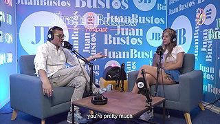 Better than her toys! MollySmith squirts all over the Sybian machine on Juan Bustos Podcast