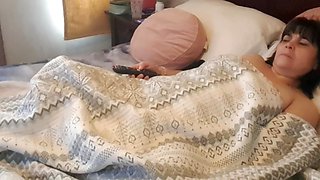Stepson Catches Stepmother Masturbating And Ends Up Cumming