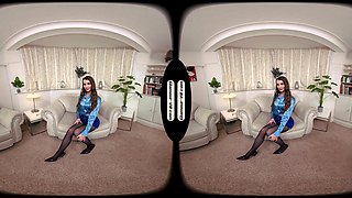 Brook Logan Secretary With Black Stockings Secret Tease Treat & Dildo Joi - 8k Vr