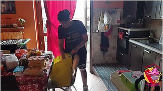 Lady Muffin And Tommy A Canaglia In After Shopping, He Puts Her On Sheep