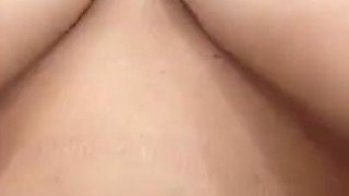 Huge Tits Oiled and Self Sucking Part 2