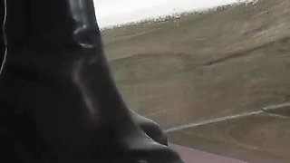 The Orgasm of a Slave Under Mistress Cassy's Boots