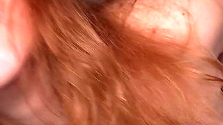 Busty Redhead Bitch Cheats on Husband: "i'm at Work, Honey..not Fucking)