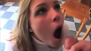 Naughty MILF swallowing cum - Compilation