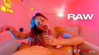 She Bends, You Break  Petite Stripper Sage Hunter Gets Filthy and Flexible During Lapdance POV 4K