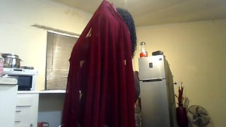 Giant African Mum Stripteasing